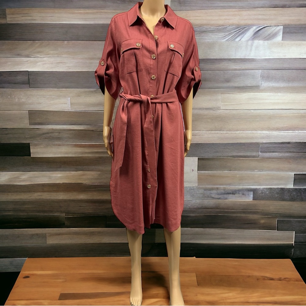 Soft Surroundings Midi Dress in Rose